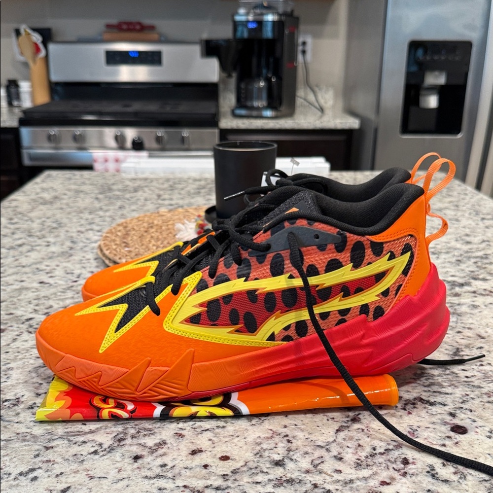 Puma Scoot Zero Flamin’ Hot Men's Sneakers in Orange and Yellow